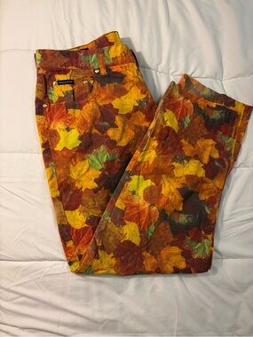 Escada Sport Multicolor Floral Denim Skirt